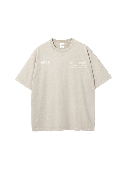 Essence Beige Graphic Tee