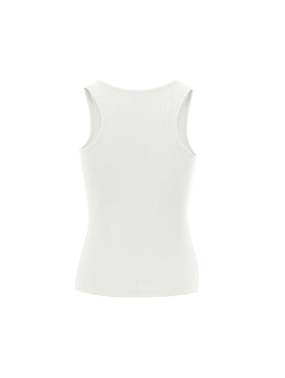 Tank Top Woman Milk White