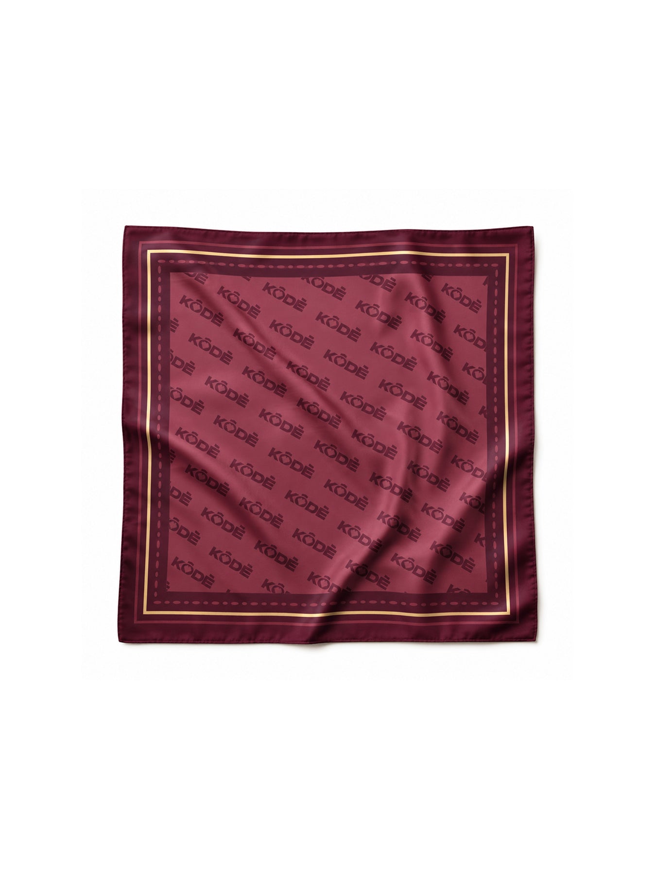Kôdè Bordeaux Monogram Bandana