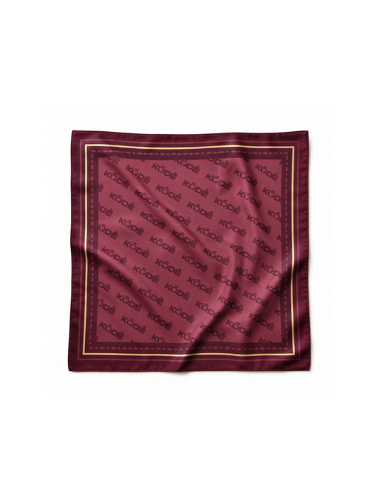 Kôdè Bordeaux Monogram Bandana