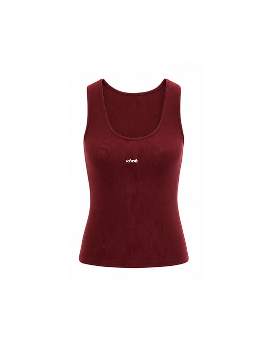 Tank Top Woman Bordeaux