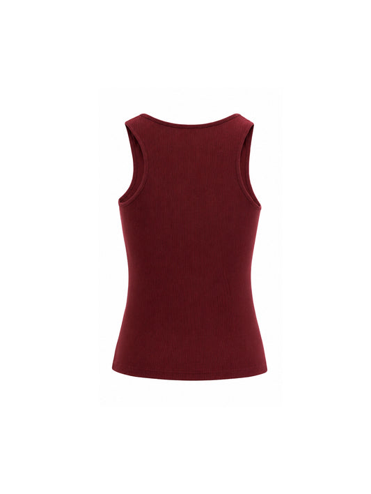 Tank Top Woman Bordeaux