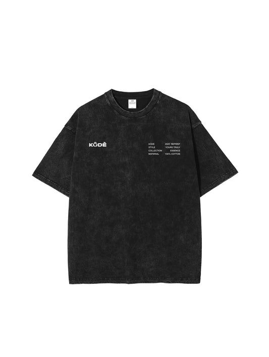 Essence Black Graphic Tee