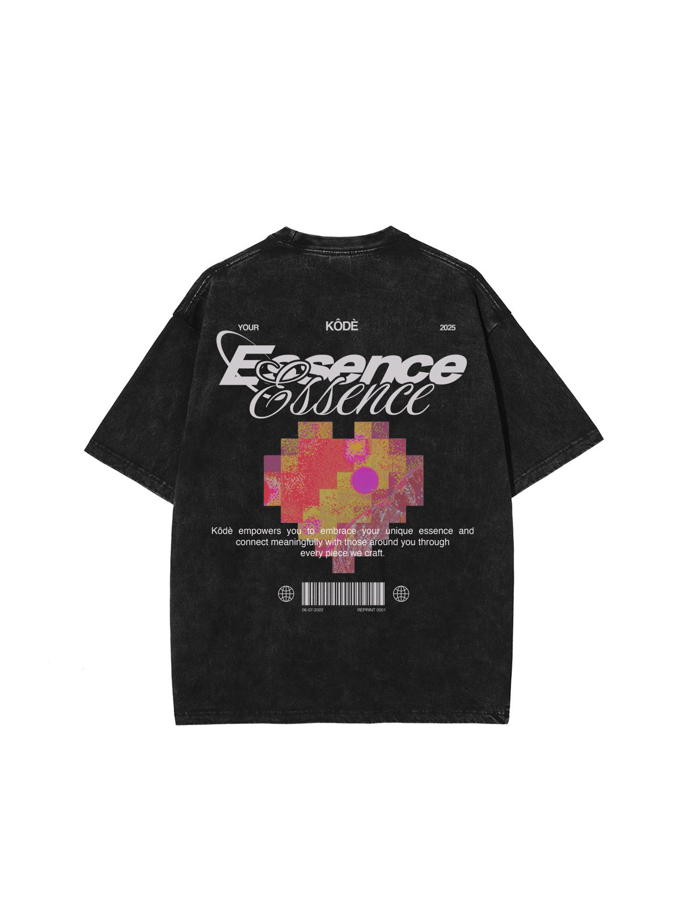Essence Black Graphic Tee