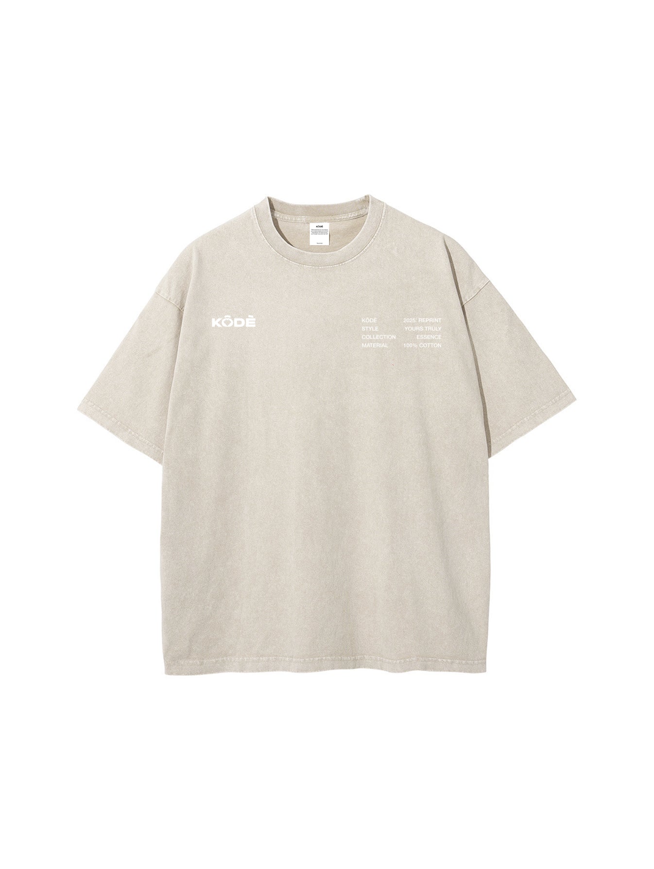Essence Beige Graphic Tee