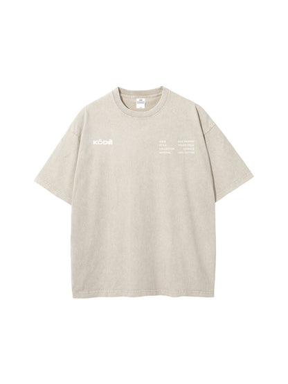 Essence Beige Graphic Tee