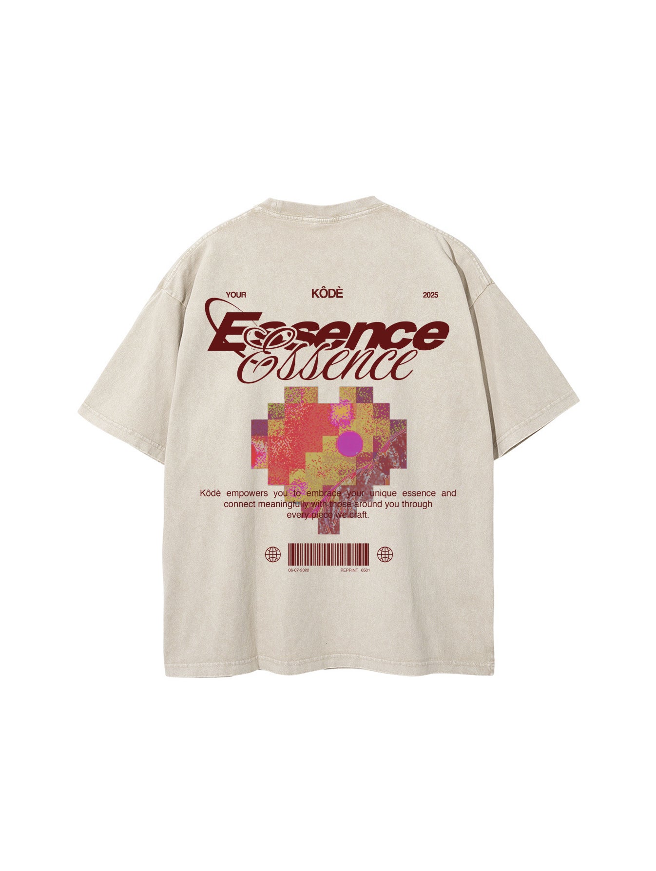 Essence Beige Graphic Tee