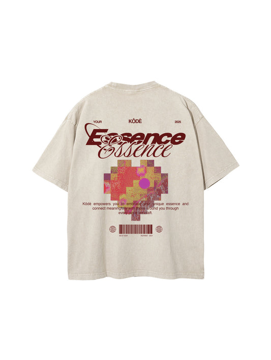 Essence Beige Graphic Tee